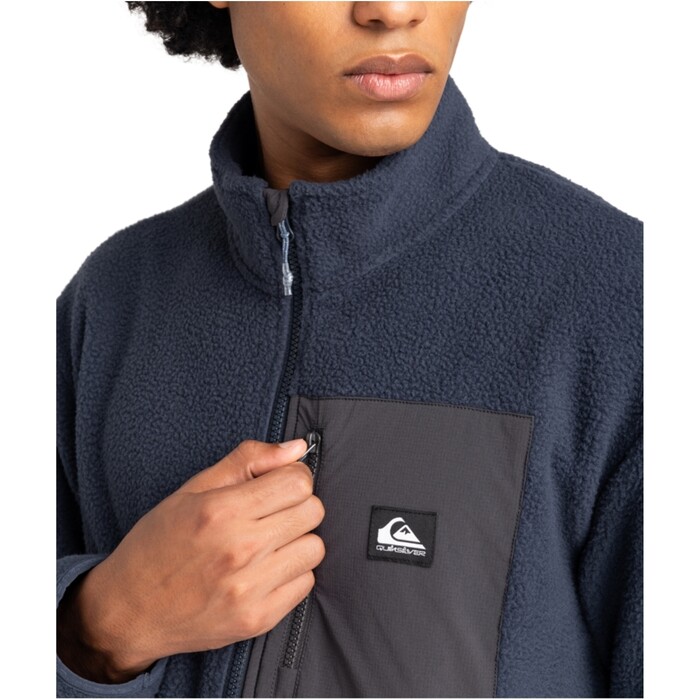 2024 Quiksilver Hombres Limpio Coast Fleece EQYFT04957 - Blue Nights